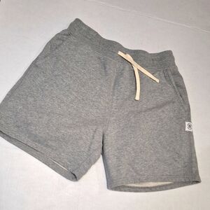 Reigning Champ Gray Athletic Shorts with Cream Drawstring